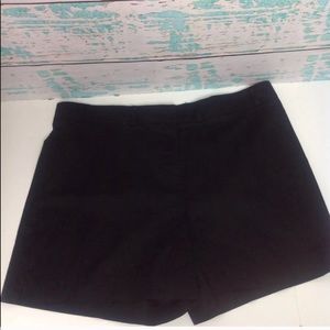 Preppy Girl Black Shorts Sz 14 Flat Front Pockets Hot Pants USA Womens